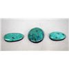Image 1 : Collection of 3 Bisbee Blue Turquoise Doublets