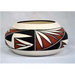Acoma Hand Painted Pottery Jar by Dorothy Torivio