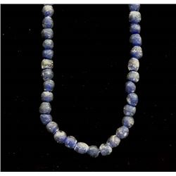 Vintage Matte Colbalt Trade Bead Necklace