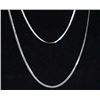Image 1 : 2 Sterling Silver Italian Herringbone Chains