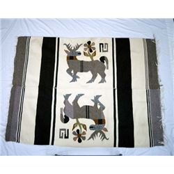 Mexican Texcocco Elk Textile Rug