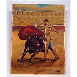 Original Spanish Matador Painting by Luis Monge