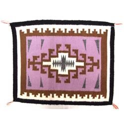 Native American Navajo Two Grey Hills Textile Rug