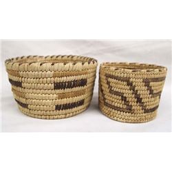 Pr Tohono O'odham Cylindrical Baskets