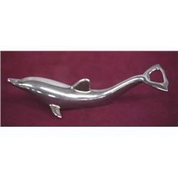 1970-1980 Silverplated Bottle Noze Dolphin Bottle Opener