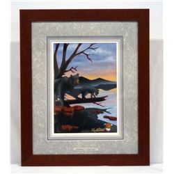 Original Gouache Cherokee Painting by Ron Mitchell