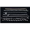 Image 1 : Collection of 7 Sterling Silver Bracelets
