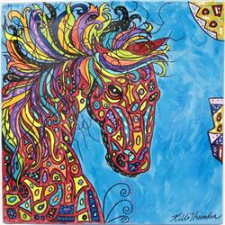 2015 Original Acrylic by Kathy Kills Thunder