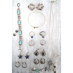 Collection of Sterling Silver Jewelry