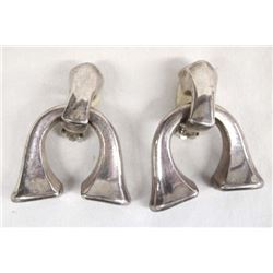 Dynamic Sterling Silver Clip-On Earrings