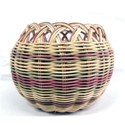 Vintage Cherokee Buck Brush Basket by Mary Foreman