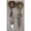 Image 2 : Navajo Sterling Turquoise Shadowbox Earrings