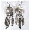 Image 1 : Navajo Sterling Mother of Pearl Earrings