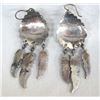 Image 2 : Navajo Sterling Mother of Pearl Earrings
