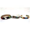 Image 1 : 3 Native American Plains Indian Beaded Bracelets