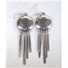 Image 1 : Native American Navajo Sterling Silver Earrings