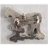 Image 2 : Zuni Sterling Inlay Horse Pin Pendant by E Leekity