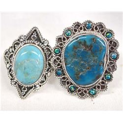 New Mexico Artisan Sterling Turquoise Rings