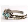 Image 2 : Navajo Old Pawn Sterling Turquoise Bracelet