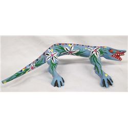 Mexican Oaxacan Alebrije' Alligator by R. Mendoza