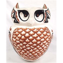 Acoma Hand Painted Owl Pot by Temoze