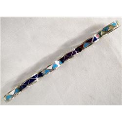 6 Navajo Sterling Inlay Wedding Bands