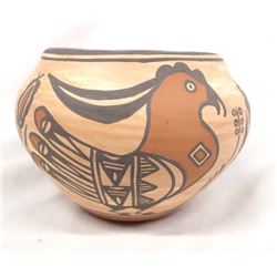 Acoma Polychrome Parrot Jar, Signed