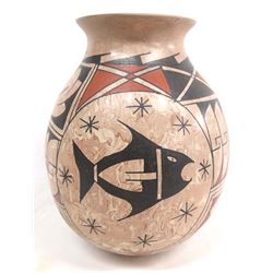 Mata Ortiz Marbleized Clay Pottery Jar