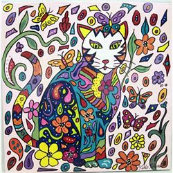 Original Acrylic  Painting by Kills Thunder