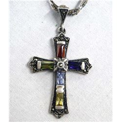 Sterling Silver Cross Pendant Necklace