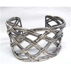 Dynamic Mexican Sterling Silver Bracelet