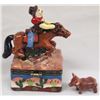 Image 3 : Western Cowboy on Horse Porcelain Trinket Box