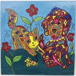 Original Acrylic Painting by Kathy Kills Thunder