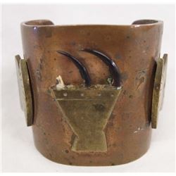 Huge Copper and Brass Bracelet by Chief
