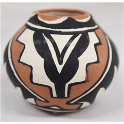 Isleta Pueblo Polychrome Miniature Jar by M Tafoya