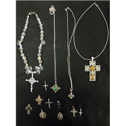 Collection of Sterling Silver Devotional Jewelry