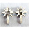 Image 2 : Zuni Sterling Petit Point Opal Cross Earrings