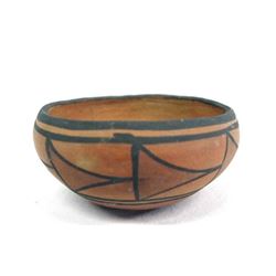 Native American Zia Geometric Bowl