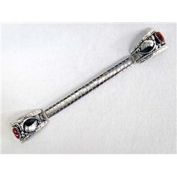 Navajo Sterling Silver Coral Watch Band by Largo