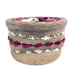 Antique East Coast Native American Sewing Basket