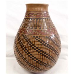 Mata Ortiz Polychrome Eye Dazzler Jar by Gonzalez