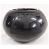 Image 1 : San Ildefonso Black on Black Jar by R.& J. Aguilar