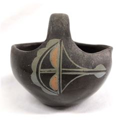 1940's Native American Santa Clara Pottery Basket