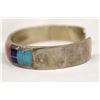 Image 2 : Zuni Sterling Channel Inlay Bracelet, Ted Tsadiase