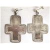 Image 2 : Sterling Silver Cross Earrings