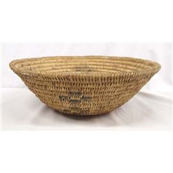 Vintage Jicarilla Apache Tri-Colored Basket