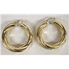 Image 1 : 14kt Italian Gold Earrings