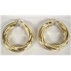 Image 2 : 14kt Italian Gold Earrings