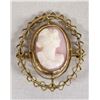 Image 1 : 14Kt Gold Cameo Pin