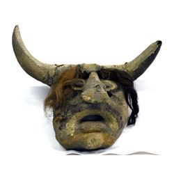 1800's Horned Pig/Cow Mask